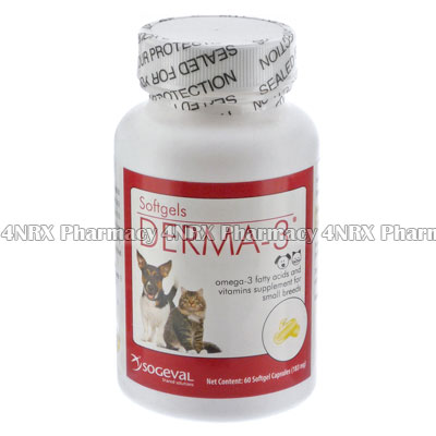 Derma-3 (Fish Oil/Beef Gelatin/Water/Glycerin/Vitamin E Supplement/Vitamin D3 Supplement/Vitamin A Palmitate)