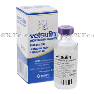 Vetsulin (Purified Porcine Insulin/Zinc/Sodium Acetate Trihydrate/Sodium Chloride/Methylparaben)