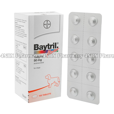 Baytril (Enrofloxacin) - 50mg (10 Tablets)