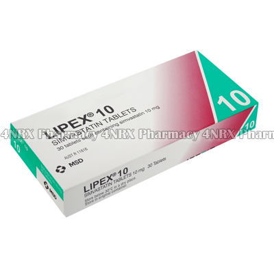 Lipex (Simvastatin) - 10mg (30 Tablets)2