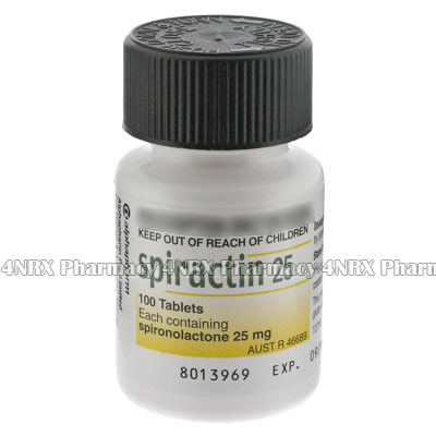 Spiractin (Spironolactone) - 25mg (100 Tablets)