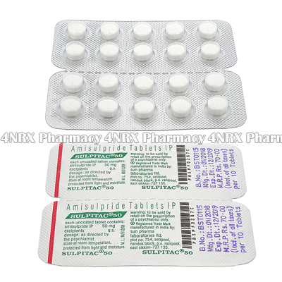 Sulpitac 50 (Amisulpride) - 50mg (10 Tablet)1