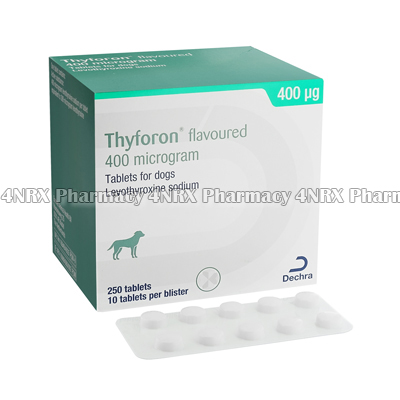 Thyforon (Levothyroxine Sodium) - 400mcg (250 Tablets)1