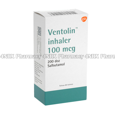 Ventolin Inhaler (Salbutamol) - 100mcg (200 Doses)(Turkey)1